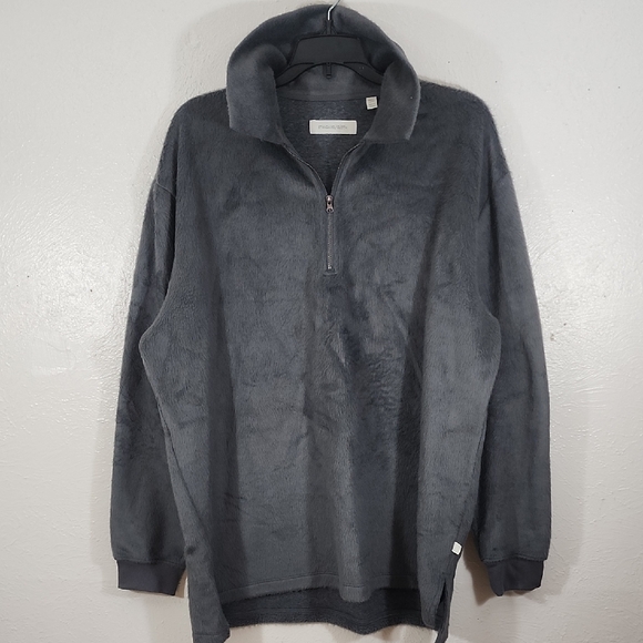 Standard Cloth Other - Urban Outfitters Standard Cloth Dark Gray Fleece Zip-Up Sweater Size M